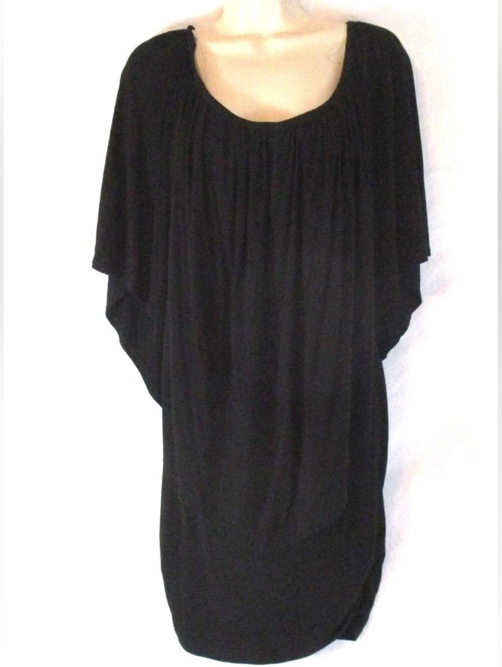 Anne Klein Women’s Black Scoop Neck Dolman Sleeve Dress Sz Large